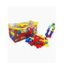 Lig Barras Infantil 100 Peças para Construir e Imaginar Lig Barras Infantil 100 Peças para Construir e Imaginar