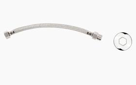 Ligação Flexível 3/8 40cm 1/2 Bsp i X E - Fluid