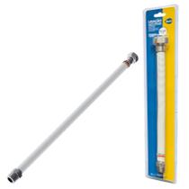 Ligação Flexível Aço Inox 3 em 1 Blukit p/ Aquecedor de Passagem 30 a 60cm Rosca M 1/2 x F 3/4 182426