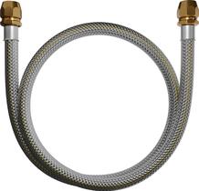 Ligacao flexivel inox p/ gas c/ adaptador 3/8 x 80cm - blukit Ligacao flexivel inox p/ gas c/ adaptador 3/8 x 80cm - blukit