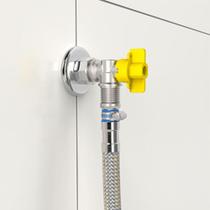 Ligação Flexível Para Gás Espigão Blukit 3M C/ Abraçadeira