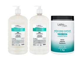 Light Hair Kit Shampoo Condicionador e Mascara D-Pantenol 2L