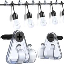 Light Hooks Lewufe para exteriores String Lights Clips, pacote com 50