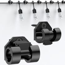 Light Hooks Lewufe para luzes de corda ao ar livre preto, pacote com 50 Light Hooks Lewufe para luzes de corda ao ar livre preto, pacote com 50