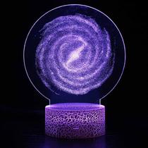 Light Night Light Galaxys 3D LED que muda de cor para crianças e crianças Light Night Light Galaxys 3D LED que muda de cor para crianças e crianças