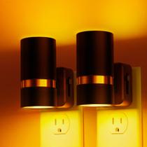 Light Night Light L LOHAS LED Amber Plug-in Dusk to Dawn, pacote com 2