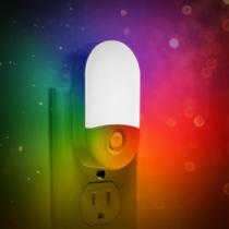 Light Night Light LOHAS 8 cores Changing Plug Wall Kids, pacote com 2