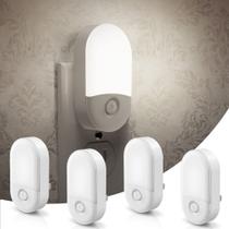 Light Night Light LOHAS Plug in 0,6 W LED Dusk to Dawn, pacote com 4