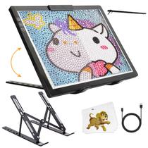 Light Pad GINGHOWEN recarregável A4 com suporte e clipe de 7 níveis Light Pad GINGHOWEN recarregável A4 com suporte e clipe de 7 níveis