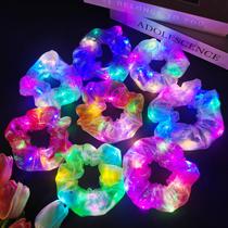 Light Up Mermaid Scrunchies Asawira com LED para meninas e mulheres