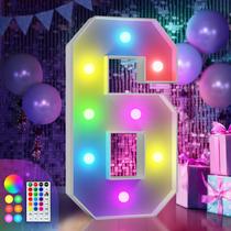 Light Up Numbers Sign imprsv: decorações de 3º aniversário