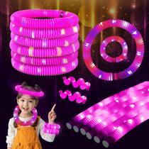 Light-Up Pop Fidget Tubes ERGDUTNK Pink 24 peças de lembrancinhas de festa Light-Up Pop Fidget Tubes ERGDUTNK Pink 24 peças de lembrancinhas de festa