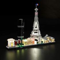 LightAILING Light Set para (Arquitetura Paris) Modelo de blocos de construção - kit de luz led compatível com Lego 21044(NÃO incluído o modelo)