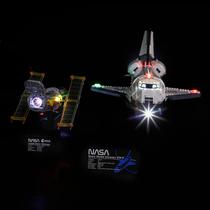 LightAILING Light Set para o modelo de blocos de construção do ônibus espacial discovery da NASA - kit de luz led compatível com Lego 10283 (Não inclua o modelo)
