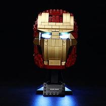 LIGHTAILING Light Set para Super Heróis Homem de Ferro Capacete Modelo de Blocos de Construção - Kit de Luz Led Compatível com Lego 76165 (Não Incluir o Modelo)