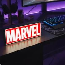 Lightbox Led, Luminaria Exclusiva da MARVEL Cor, Vermelho/Branco 127V
