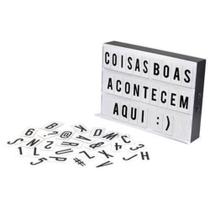 Lightbox Luminária Led Cinema + 96 Fichas Letras E Ícones Lightbox Luminária Led Cinema + 96 Fichas Letras E Ícones