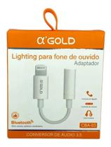 Lightning Adaptador conversor de Áudio 3.5 - A Gold