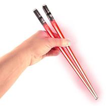 LightSaber Chopsticks Light Up Saber Led (1 Par, Vermelho)