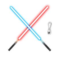 Lightsaber VEVOR 2 em 1 Heavy Metal Hilt RGB com efeitos sonoros Lightsaber VEVOR 2 em 1 Heavy Metal Hilt RGB com efeitos sonoros