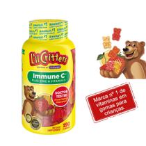 Lil Critters Vitamina C + Zinco e Vitamina D - 190 Gomas - Importada - Vitafusion