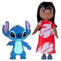 Lilo E Stitch Bonecos Articulados Em Vinil Macio 38 cm Personagens Disney - Cotiplás