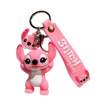 Lilo E Stitch Dos Desenhos Animados Anime Pingente Chaveiros Disney Carro Chaveiro Saco De Celular