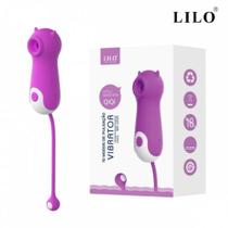 Lilo - Little Monsters QiQi Estimulador de Clitoris Formato de Diabinho Recarregavel - Roxo