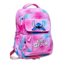 Lilo Stich Mochila Grande Feminina Impermeável em Nylon para Escola