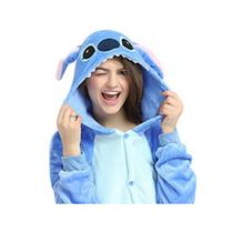 Lilo Stitch Fantasia Pijama Kigurumi Macacão Roupa Adulto Anime Cosplay Desenho Filme- Fantasy