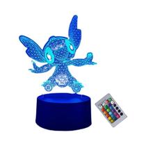 Lilo & Stitch Night Light Disney Controle Remoto Smart Touch Decoração De Quarto Lâmpada Presente