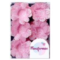 Lily Tela Rosa Perolada