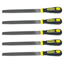 Lima Chata Murça Fino 8 Polegadas Em Aço Carbono Com Cabo Emborrachado KIT 5 Limas Lima Chata Murça Fino 8 Polegadas Em Aço Carbono Com Cabo Emborrachado KIT 5 Limas