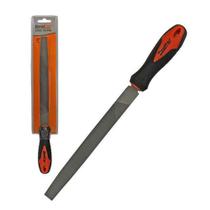 Lima chata para metais 8'' com cabo de plastico na cartela - Bestfer