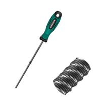 Lima De Metal Profissional De Aço Carbono De 10 Polegadas, Plana, Meia-lua, Triangular, Quadrada E