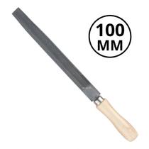 Lima Meia Cana Bastarda 4 Polegadas 100mm com Cabo de Madeira - MTX