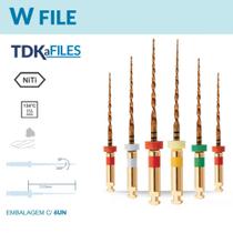 Lima Reciprocante NiTi W-File C/6 Unds - TDK Lima Reciprocante NiTi W-File C/6 Unds - TDK