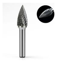 Lima Rotativa Metal Duro Cônica 10 X 20 Haste 1/4