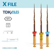 Lima Rotatória NiTi X-File C/6 Unds - TDK