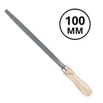 Lima Triangular Bastarda 4 Polegadas 100mm com Cabo de Madeira - MTX