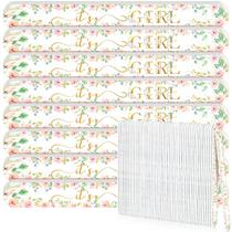 Limas de unhas e calcinhas florais para chá de bebê, 50 unidades verdes