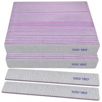 Limas de unhas HomeYera 100/180 Grit Emery Boards, pacote com 50 unidades, cinza Limas de unhas HomeYera 100/180 Grit Emery Boards, pacote com 50 unidades, cinza