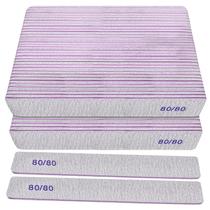 Limas de unhas HomeYera 80/80 Grit (pacote com 50) para acrílico e gel