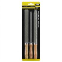 Limas Groza Com Cabo De Madeira 8" Jogo Com 3 Pecas - Eda