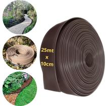 Limitador de Grama Plástico Marrom 25m para Jardim e Paisagismo Portões Flexível Limitador de Grama Plástico Marrom 25m para Jardim e Paisagismo Portões Flexível