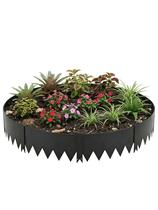 Limitador Metálico Flexível Jardim 25cm x 1mt Preto 6 Pç Limitador Metálico Flexível Jardim 25cm x 1mt Preto 6 Pç