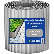 Limitadores Metálicos Flexíveis e Ondulados para Jardim - Várias Cores e Tamanhos