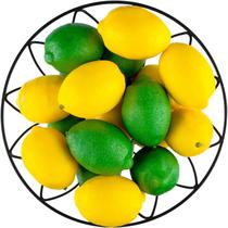 Limões artificiais Toopify Amarelo Verde 20 unidades para decoração