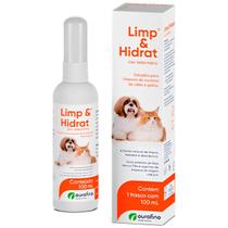 Limp e Hidrat Solução Limpeza de Ouvidos Cães e Gatos 100 mL - Ouro Fino