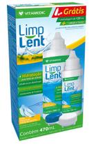 LIMP LENT SOLUÇÃO kit biosoak bio lent 350ML+ FRASCO DE 120ML + ESTOJO PARA LENTES - Vitamedic
